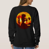 Sweatshirt Coucher de soleil hawaïen Hula Palms (Dos)