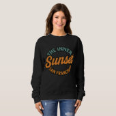 Sweatshirt Coucher de soleil intérieur San Francisco (Devant entier)