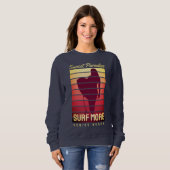 Sweatshirt Coucher de soleil Paradis Surf (Devant entier)