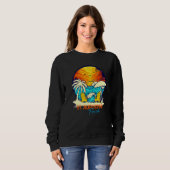 Sweatshirt Coucher de soleil St Augustine Floride Vacances Co (Devant entier)