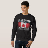 Sweatshirt Coucher de soleil sur Vancouver Canada | Drapeau v (Devant entier)