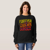Sweatshirt Couchers De Soleil De Chasse Sup Stationner Paddle (Devant entier)
