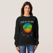 Sweatshirt Couches de la science de la Terre Enseignants Enfa (Devant entier)