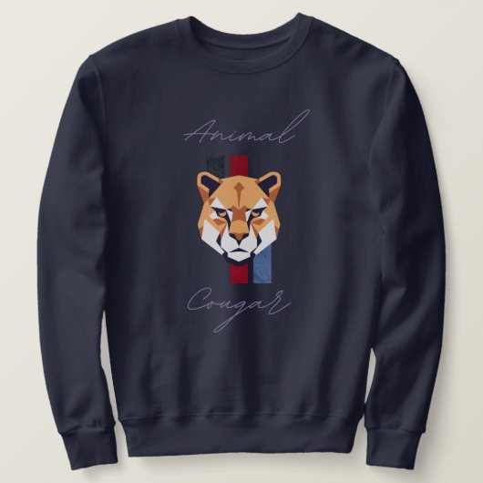 Sweatshirt cougar head (Design devant)