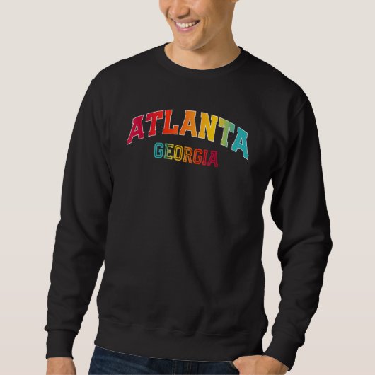 Sweatshirt Couleur Atlanta Georgia (Devant)