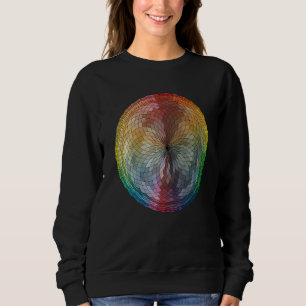 Sweatshirt Couleur main main tirée numérique arc-en-ciel