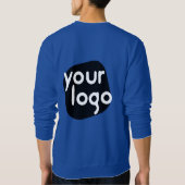 Sweatshirt Couleur personnalisée Moderne Ajouter Nom et logo  (Dos)