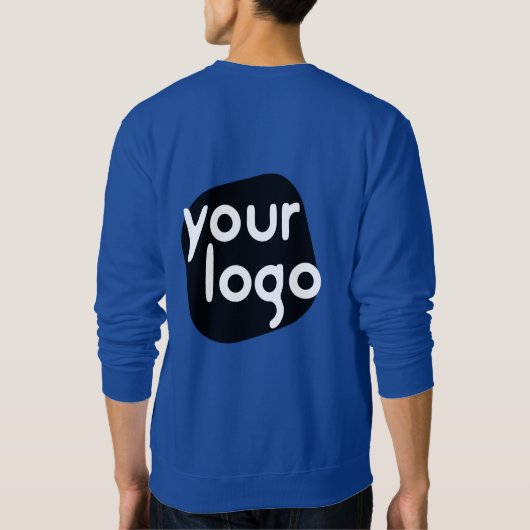Sweatshirt Couleur personnalisée Moderne Ajouter Nom et logo  (Dos)