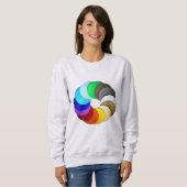 Sweatshirt Couleurs Beauté designs (Devant entier)