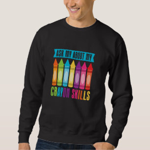 Sweatshirt Couleurs de crayon d'art enfant - Crayon