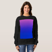 Sweatshirt Couleurs de fierté bisexuelle (Devant entier)