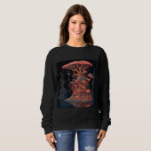 Sweatshirt couleurs d'eau designs plante (Devant entier)