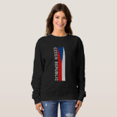 Sweatshirt Couleurs du drapeau de la République tchèque (Devant entier)