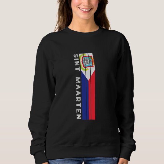 Sweatshirt Couleurs du drapeau de Saint-Martin (Devant)