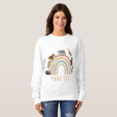 Sweatshirt Couleurs Rainbow Jungle Animaux (Devant entier)