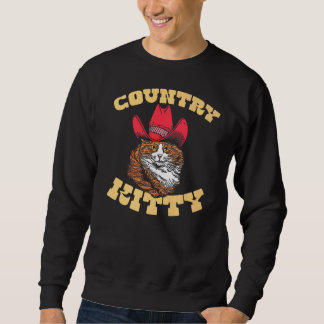 Sweatshirt Country Kitty Country Cowgirl Cat Western Vibe