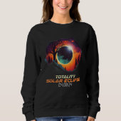 Sweatshirt Countryside Total Solar Eclipse 2024 Totality (Devant)