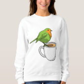 Sweatshirt Coupe Bird Coffee (Devant)