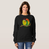 Sweatshirt Couple Aimant Oiseaux mignon Oiseau Animal Graphiq (Devant entier)