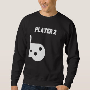 Sweatshirt Couple de joueurs assortis manettes joueur 1 et 2