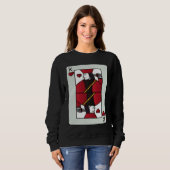 Sweatshirt Couple King of Heart Card Valentines  Pair (Devant entier)