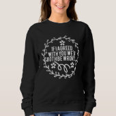 Sweatshirt Couple Quotes Writings (Devant)
