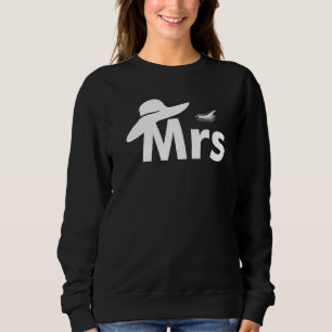 Sweatshirt Couples en lune de miel M. Mme Just Marié Nouveau 