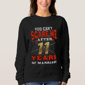 Sweatshirt Couples mariés 11 ans drôle 11ème Mariage Annive