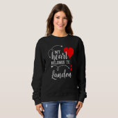 Sweatshirt Couples Matching My Heart Belong to Landon My Love (Devant entier)