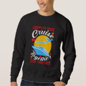 Sweatshirt Couples Qui Croisent Ensemble Restent Rétro D (Devant)