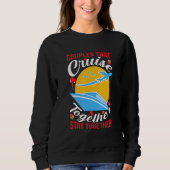 Sweatshirt Couples Qui Croisent Ensemble Restent Rétro D (Devant)
