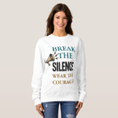 Sweatshirt Courage Briser le Silence (Devant entier)