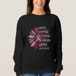 Sweatshirt Courageux Humaine Conscience du cancer du sein Tou