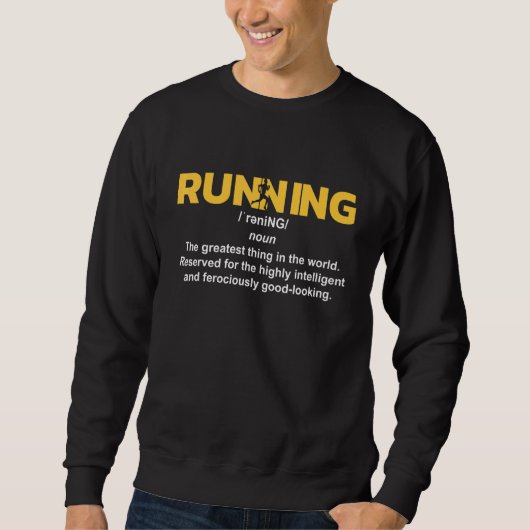 Sweatshirt Coureur de marathon I 5k Définition (Devant)