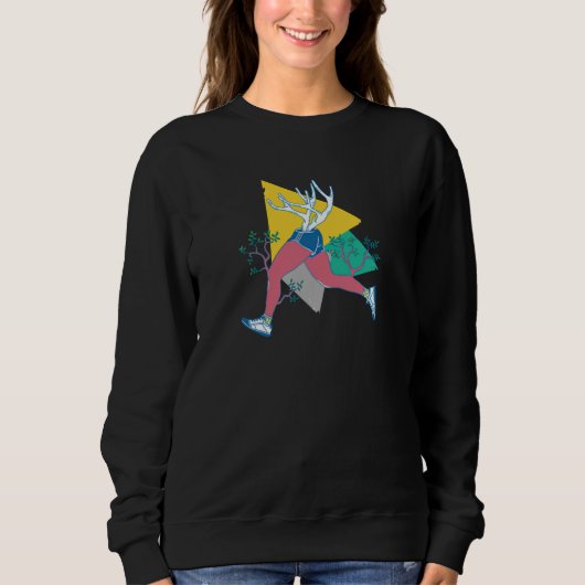 Sweatshirt Courez comme un cerf (Devant)