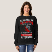 Sweatshirt Courir Dans Le Marathon N'Est D'Aucune Utilité Fit (Devant entier)