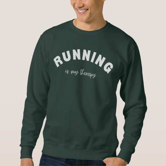 Sweatshirt Courir Est Mon Thérapie Faire Des Cadeaux, Randonn (Devant)