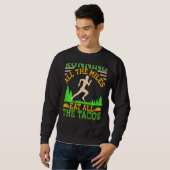 Sweatshirt Courir Tous Les Miles Manger Tous Les Tacos Courir (Devant entier)