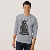 Sweatshirt Couronne de Moloch, le Roi infernal (Devant entier)