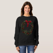 Sweatshirt Couronne de Noël (Devant entier)