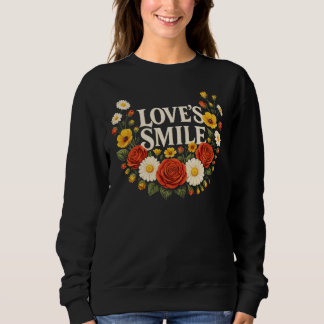 Sweatshirt Couronne florale du sourire de l'amour