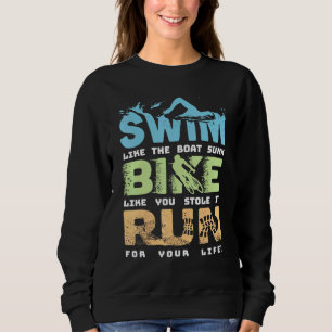 Sweatshirt Course à vélo de natation Ventilateur de triathlon