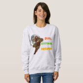 Sweatshirt Course aventure Sasquatch croyez en la conception (Devant entier)