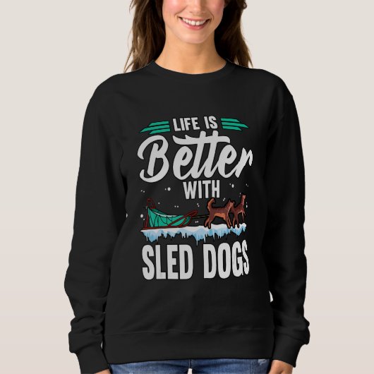 Sweatshirt Course de chiens de traîneau 6 (Devant)