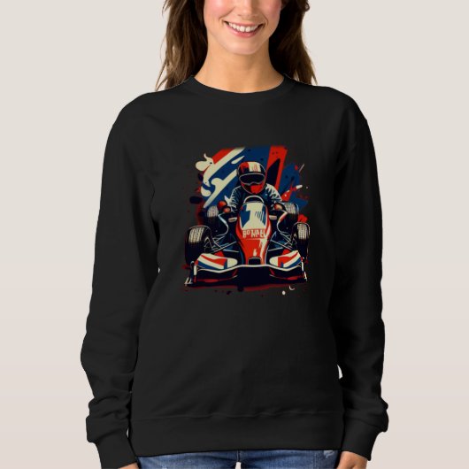 Sweatshirt Course de Karting (Devant)