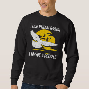 Sweatshirt Course de pigeon cool pour hommes femmes Pigeon vo