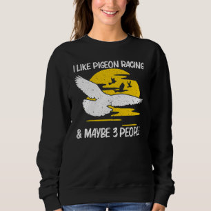 Sweatshirt Course de pigeon cool pour hommes femmes Pigeon vo