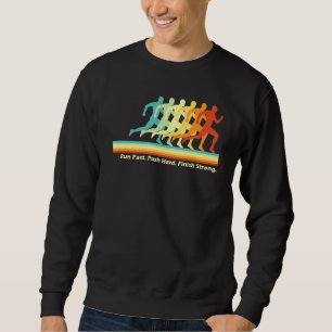 Sweatshirt Course de terrain Entraîneur Retro Sprint Runner M