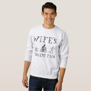 Sweatshirt Course de Triathlète de la plus grande fan de la f