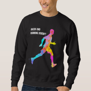 Sweatshirt Course Fin exécution Doesnt Citation Runner Dit Sl